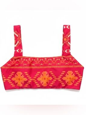 Hermoza Maggie Bikini Top Size 8 Tribal Gone West Padded Bralette NWT $88